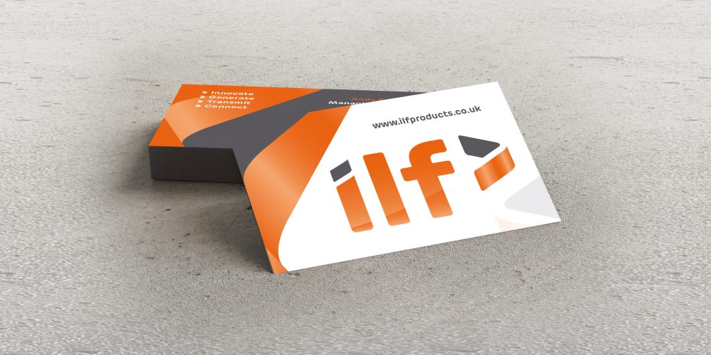 ILF Ltd - Manufacturers of precision copper busbars and metal components. Business Cards.